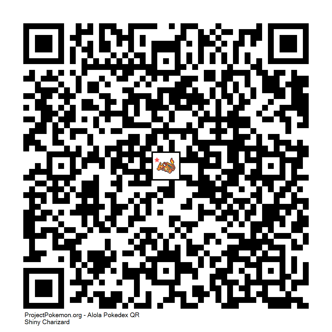 Cdigo QR de Charizard variocolor